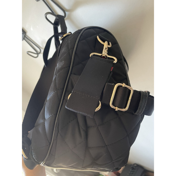 Storksak Poppy Convertible Black Quilted Diaper Bag Missing Changing Pad - Picture 6 of 10